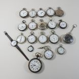 A collection of 19th century and later pocket watches,