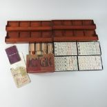 A vintage mah jong set,