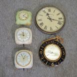 A collection of various wall clocks (5)