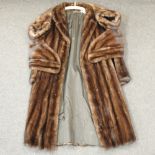 A vintage ladies fur coat,