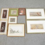 Oswald Keith, early 20th century, seascape, signed watercolour, together with the companion, a pair,