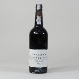A bottle of Taylor's 1977 vintage port