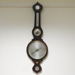 A Victorian rosewood cased wheel barometer, by Benetfink and Co, Cheapside,
