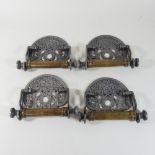 Four reproduction GWR toilet roll holders