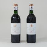 Two bottles of Chateau Pape Clement Grand Cru, 1988,