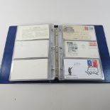 A collection of American Naval World War II, Sporting and later first day covers and letters,