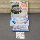 A collection of vintage Airfix motor racing toys