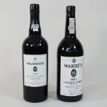 A bottle of Warre's 1983 vintage port,