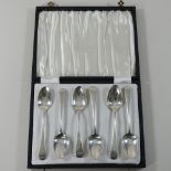 A collection of six George III Old English pattern silver teaspoons, by Solomon Hougham,