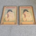 A pair of Chinese advertising prints,