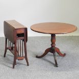 A Victorian mahogany tilt top occasional table, 68cm,