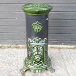 A Godin enamelled gas stove,