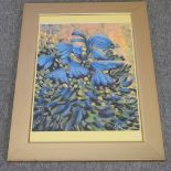 Continental school, 20th century, agapanthus, signed and dated 2015,