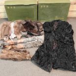 A collection of vintage furs,