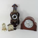 A Dutch wall clock, 48cm high,