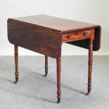 A Victorian mahogany pembroke table,