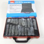 A 170 piece HSS drill set,