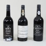 A bottle of Croft 1994 vintage port, together with a bottle of Dow's crusted port,