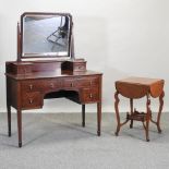 An Edwardian mahogany dressing table, 106cm,