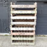 A collection of wooden vegetable trays,