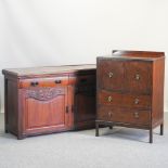 An early 20th century mahogany sideboard, 151cm,