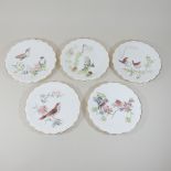 A collection of eight Royal Worcester limited edition Birds of Dorothy Doughty plates,
