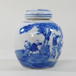 A modern Chinese blue and white ginger jar,