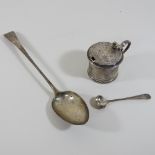 A George III silver Old English pattern serving spoon,