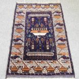 A Turkish woollen rug,