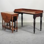 A Victorian mahogany washstand,