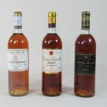 A bottle of Chateau Guiraud Sauternes 1976,