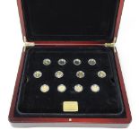 A Royal House of Windsor gold collection coin set, comprising twelve coins, with certificates,