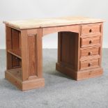 A modern pine desk,