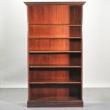 A modern standing open bookcase,