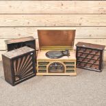 A Crosley sound system, 43cm,