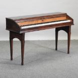 A 19th century Virgil Perfected Practice clavier, inscribed London and Berlin, numbered 10115,