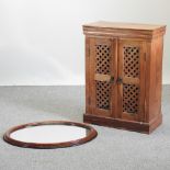 A hardwood cabinet, 66cm,