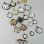 A collection of 19th century and later pocket watches