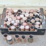 A collection of antique phonograph cylinders