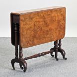 A Victorian walnut sutherland table,