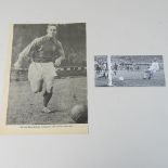 A signed photograph of Raymond Kopa, together with another of Alfredo de Stephano,