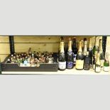 A collection of wine and champagne,
