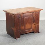 A 19th century Swedish pine cabinet, with a single door,