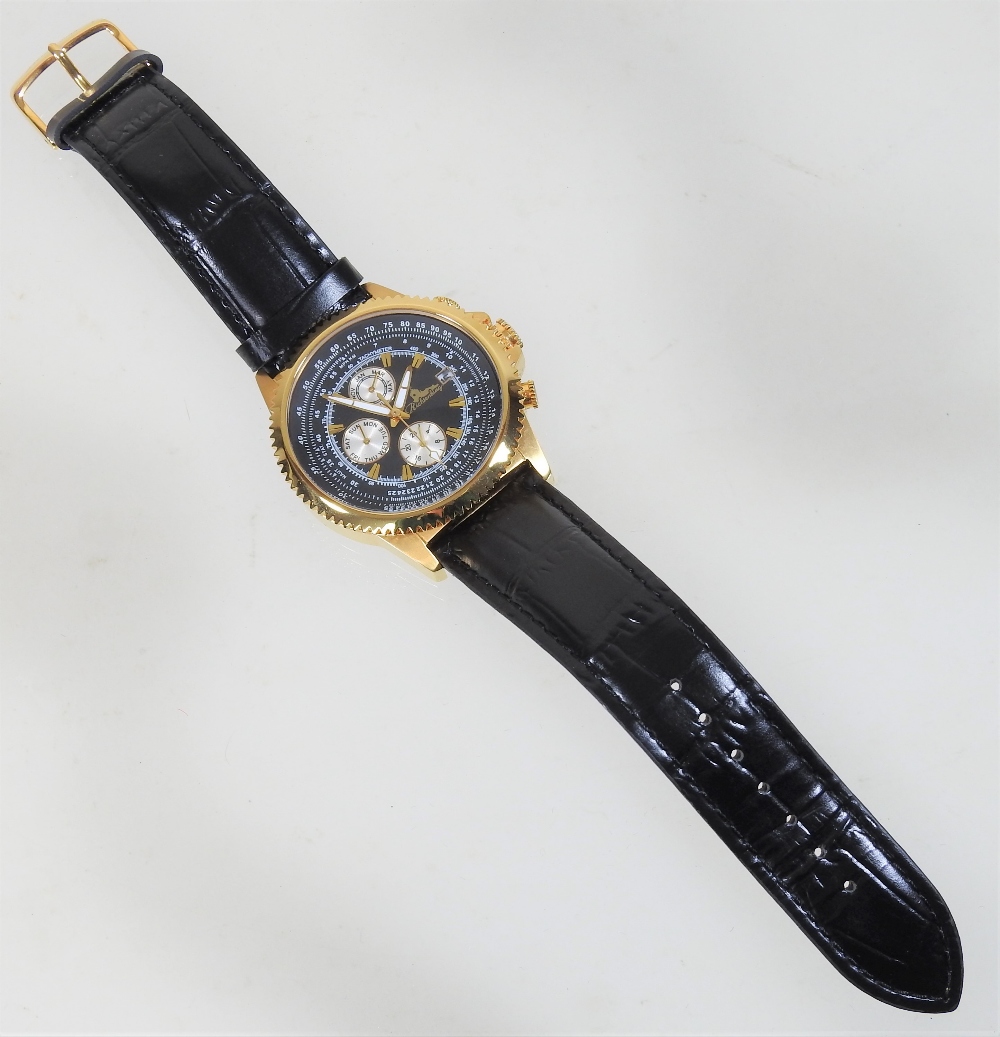A Richtenburg gentleman's steel cased wristwatch, the signed dial on a leather strap, - Image 7 of 11