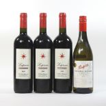 Lupicaia G A Rossi de Medelana, 1999, three bottles of red wine, 75cl,