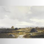 Denis J McDowell *ARR, (1926-1990), 'Passing Rainstorm' nr Ardara, Co Donegal,