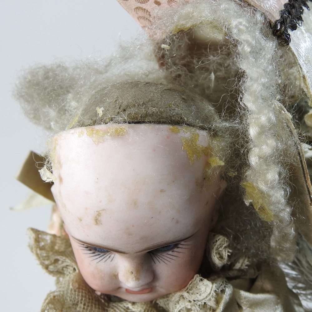 A rare and unusual 19th century French Etienne Denamur bisque headed Boissier chocolate box doll, - Image 17 of 17