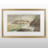 Richard Wane, (1852-1904), view of Peel Castle, signed and dated 1875, watercolour,