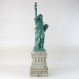 A large resin model of the Statue of Liberty,