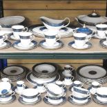 An extensive Royal Doulton Carlisle pattern bone china part tea and dinner service,